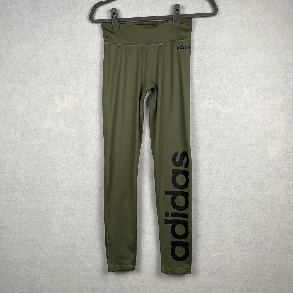 Adidas Women's Size‎ S Green Climate Athletic Workout Leggings Pants